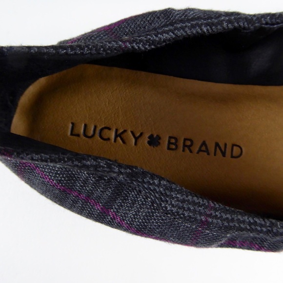 Lucky Bellana Flat Loafer Plaid Moccasin Shoe NIB - Picture 4 of 6